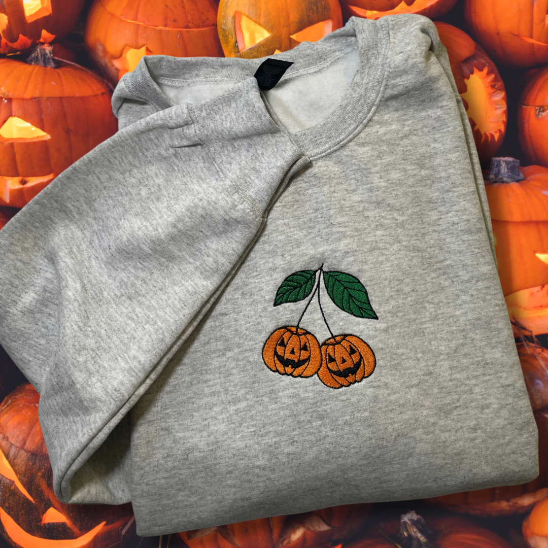 Jack o' Cherries Embroidered Crewneck Sweatshirt
