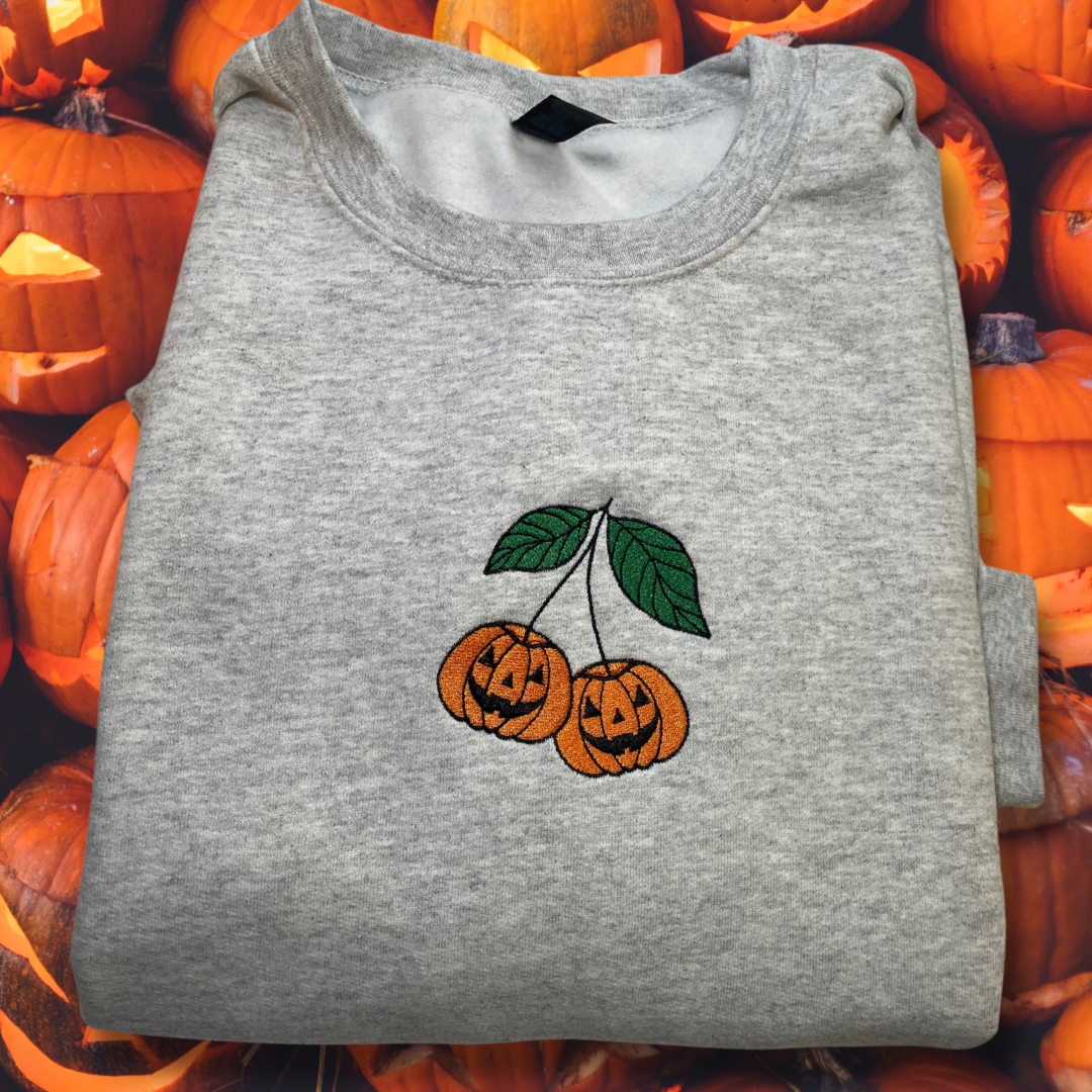 Jack o' Cherries Embroidered Crewneck Sweatshirt