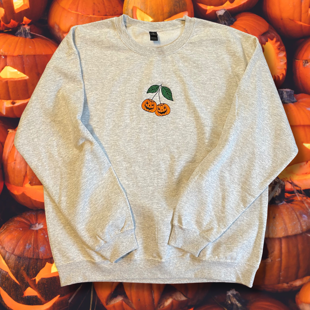 Jack o' Cherries Embroidered Crewneck Sweatshirt
