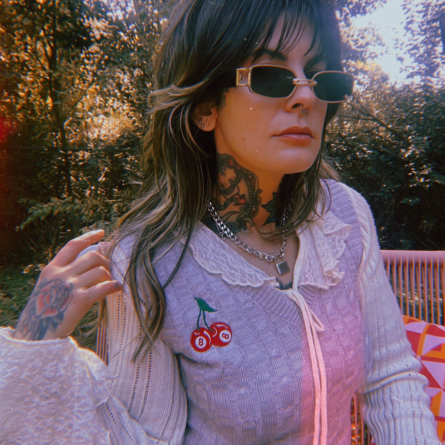 1:1 How Lucky Are We Embroidered Knit Vest