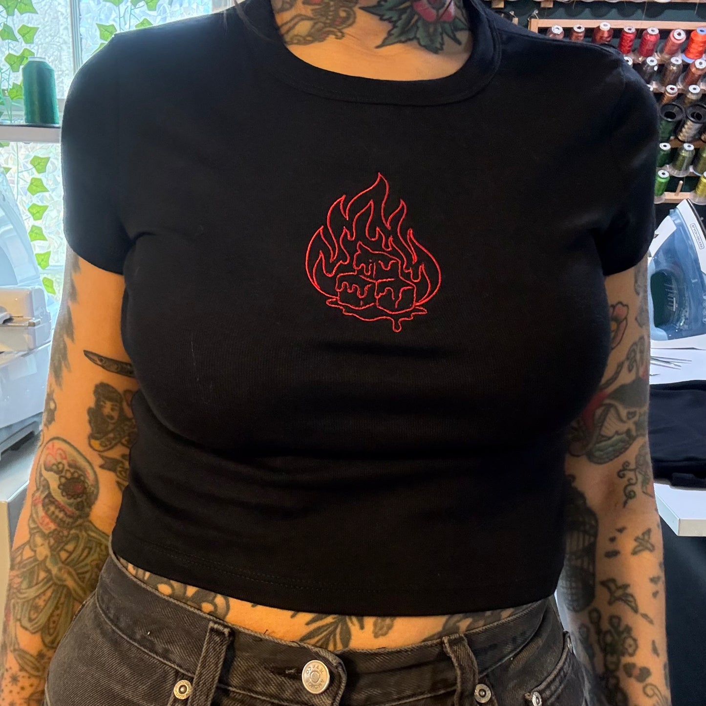 Break The Freeze Embroidered Baby Tee