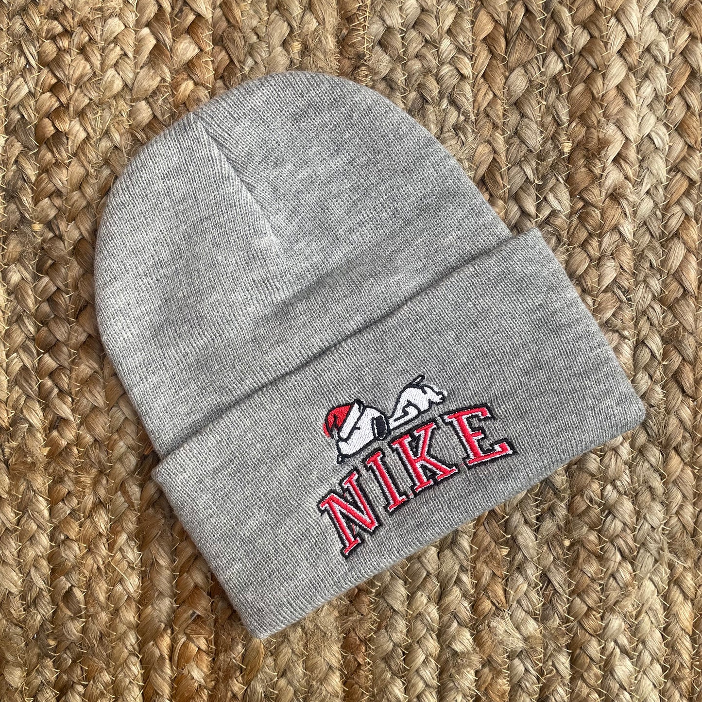 Snoopy Embroidered Holiday Beanie