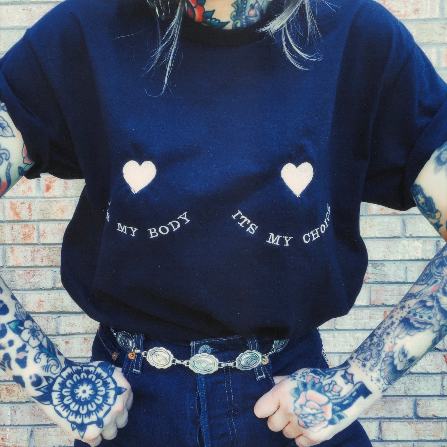 It's My Body, It's My Choice Tata's Embroidered Unisex T-Shirt